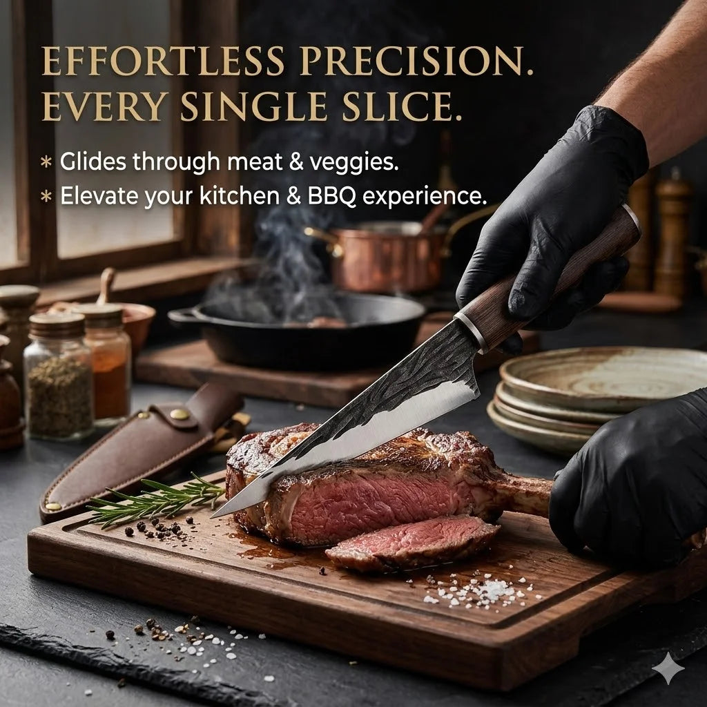 2026 New Stainless Steel Kitchen Boning Knife Slicing Chef Knife Wooden Handle Meat Cleaver Filleting Knives Cooking Tools